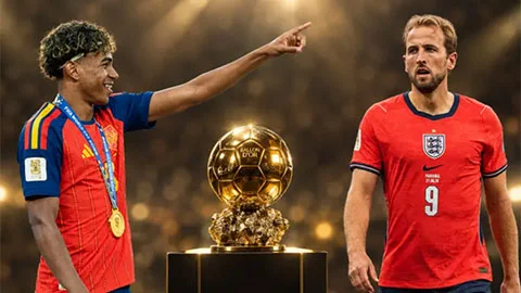 LAMINE YAMAL VƯỢT HARRY KANE TRÊN THỊ TRƯỜNG DỰ ĐOÁN BALLON D’OR 2026