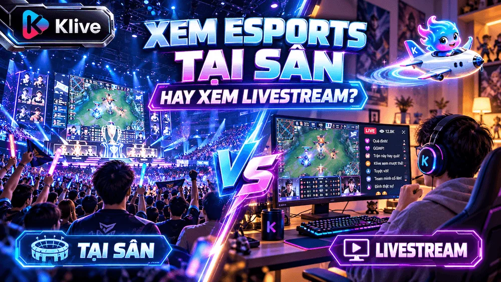 Xem Esports tại sân khác livestream thế nào? Hướng dẫn cho lần đầu đi xem