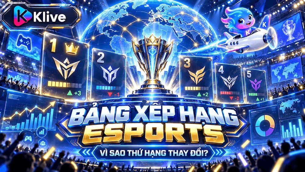 Cách đọc bảng xếp hạng đội Esports thế giới: Vì sao phong độ gần đây ảnh hưởng thứ hạng?