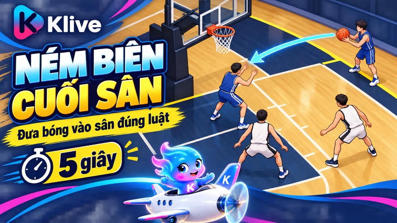 Ném biên cuối sân trong bóng rổ là gì? Khi nào phát bóng từ biên ngang?