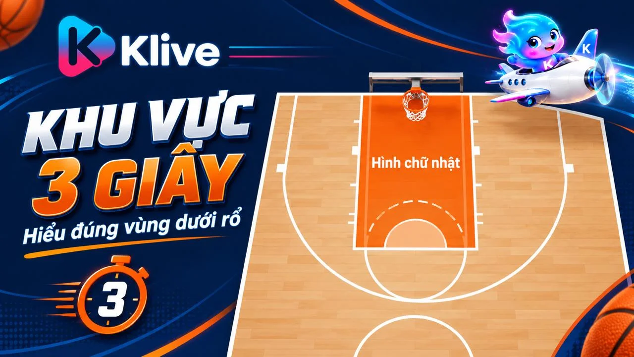 Khu vực 3 giây trong bóng rổ là gì? Vì sao còn gọi là khu hình thang hoặc paint?
